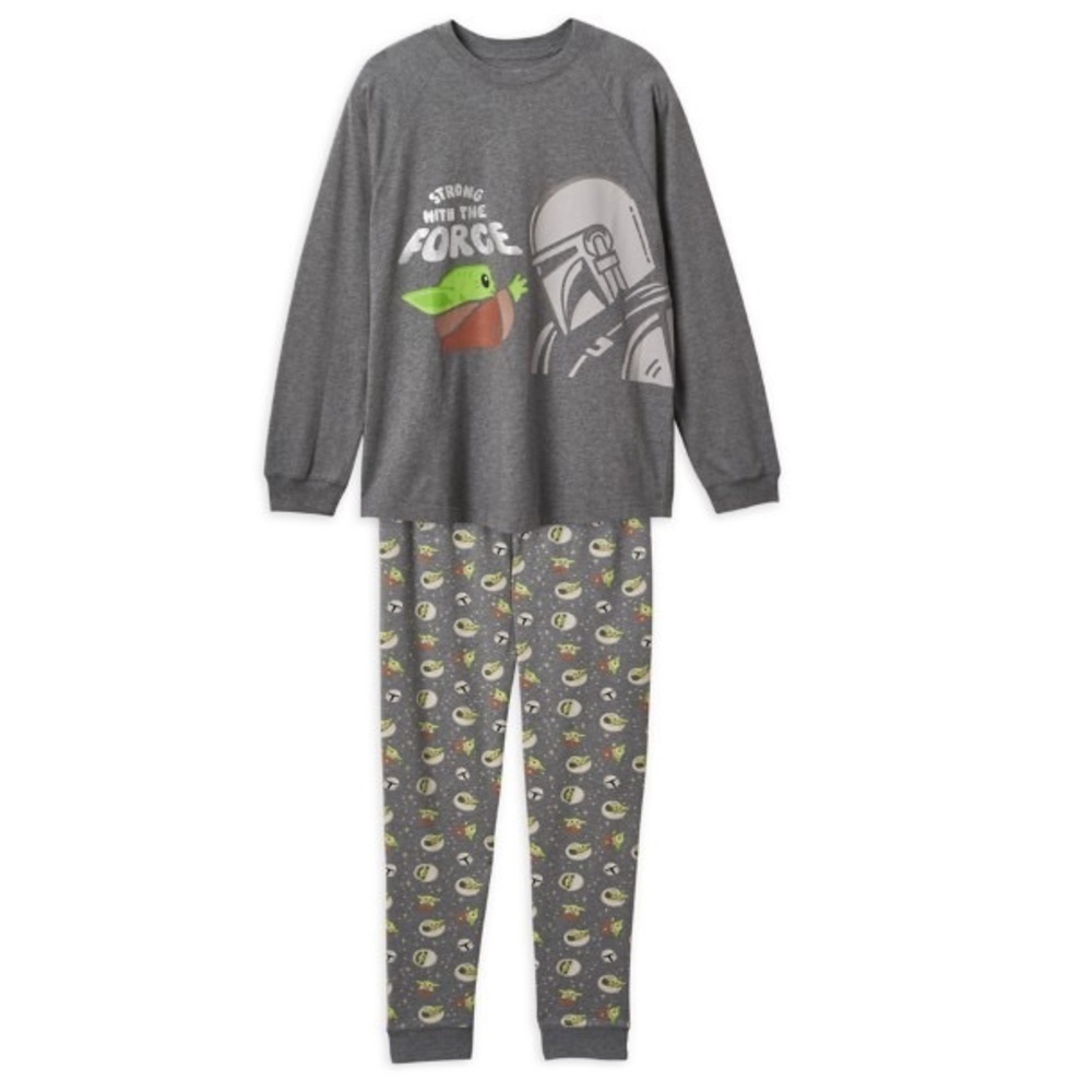 Disney Women’s Star Wars Pajama Set Grogu &Din Djarin Star Wars The Mandalorian